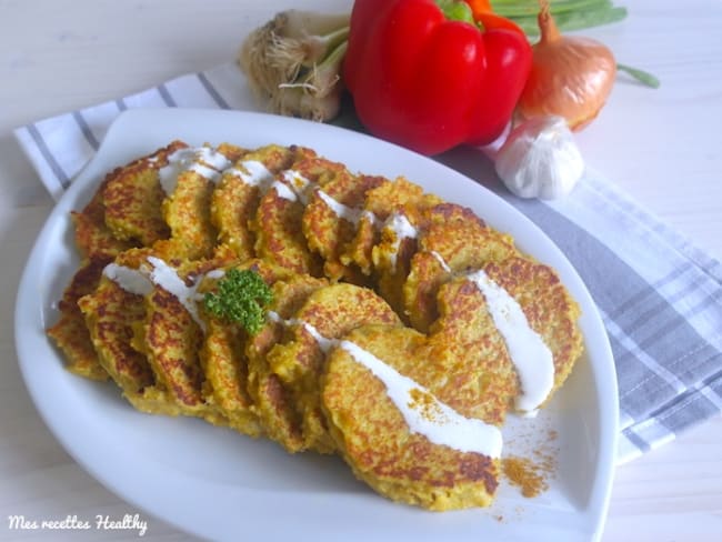 Galette originale de chou-fleur et quinoa aux épices