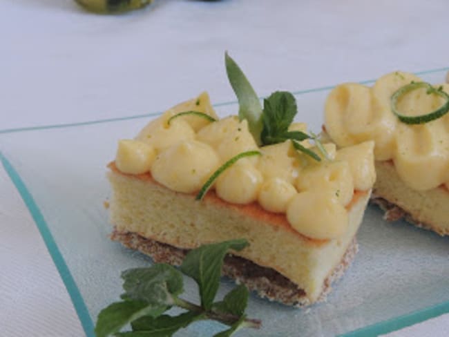 Entremets Douceur façon mojito ananas