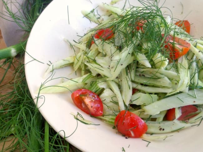 salade au fenouil et aux tomates cerises