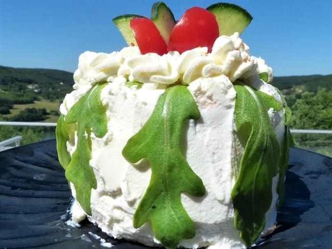 Salad cake (ou gâteau salade) en version individuelle et express