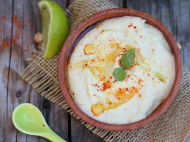 Houmous de pois chiche crémeux et parfumé