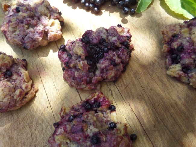 Cookies aux flocons d'avoine et baies de sureau