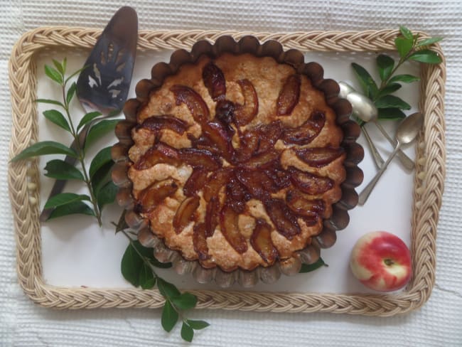 Gâteau au yaourt et aux nectarines