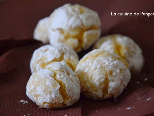 Amaretti fourrés à la confiture de gingembre