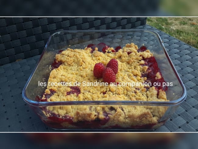 Crumble aux framboises