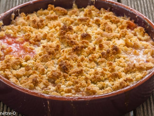 Crumble à la rhubarbe