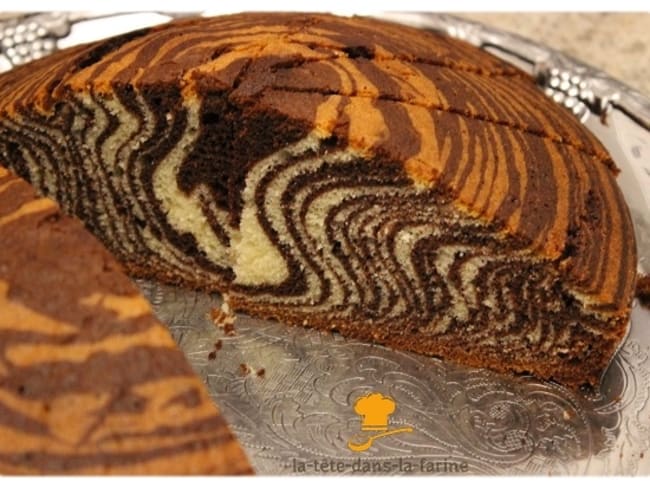 Zebra Cake, le gâteau zébré