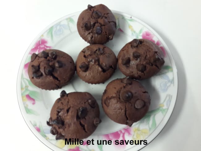 Muffin moelleux et riches en chocolat