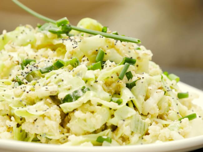 Légumes et quinoa, sauce andalouse