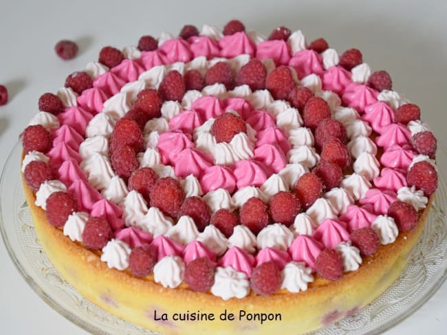 Gâteau magique aux framboises