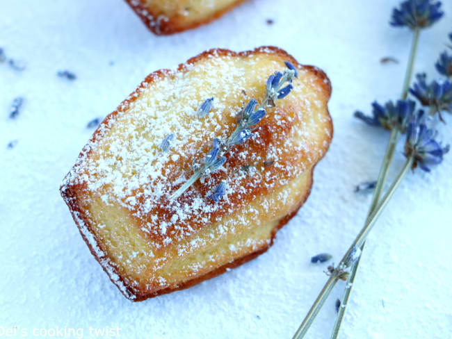 Madeleines au miel et à la lavande