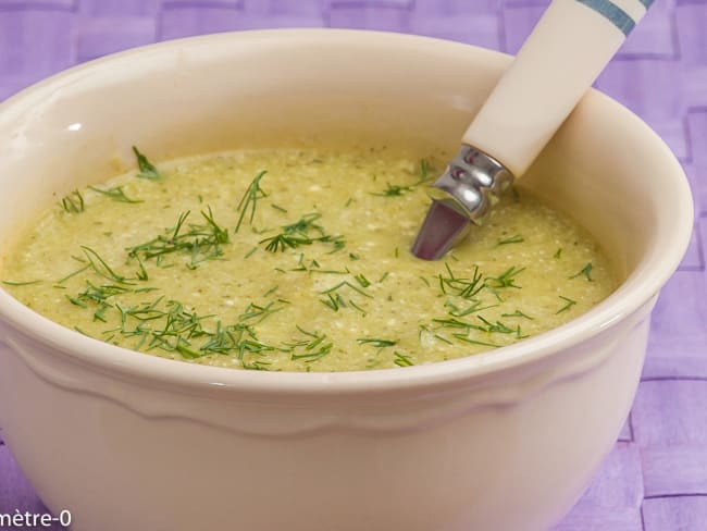 Soupe de courgettes