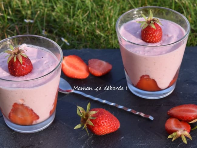 Mousse de fraise à la bricotta