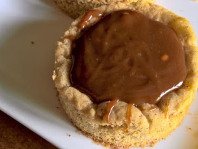 Sablés bretons au sarrasin, crème de dulcey à la fleur de sel