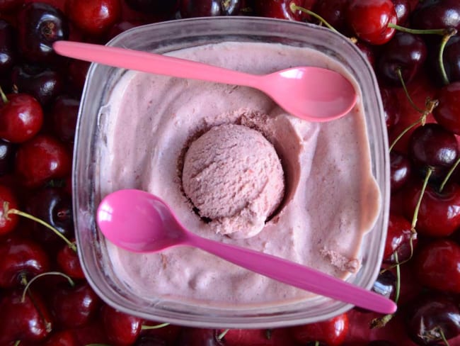 Crème glacée à la cerise