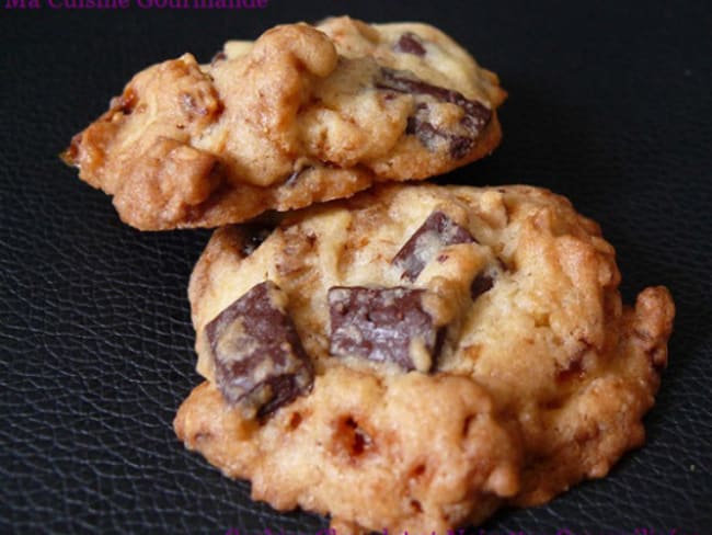 Cookies chocolat et noisettes caramélisées