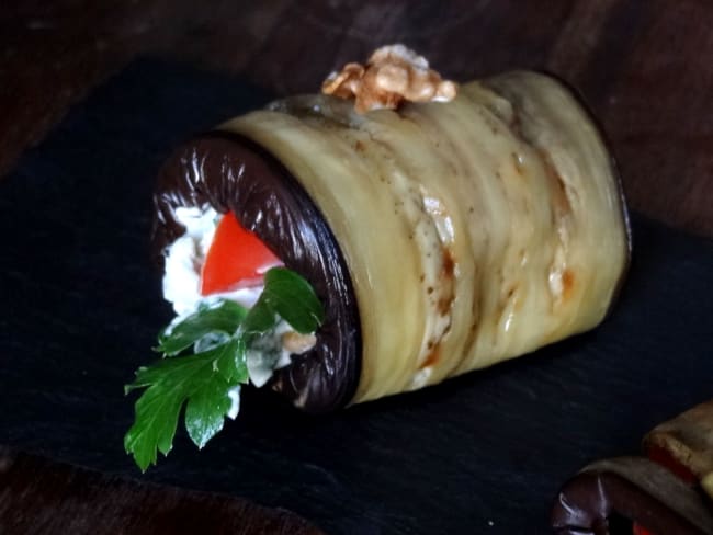 Roulades d'aubergine