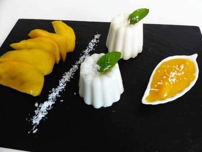 Douceurs au lait de coco et à la mangue