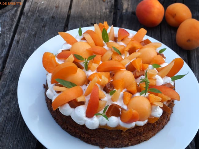 Fantastik melon, abricots, verveine citron, chocolat blanc et amandes