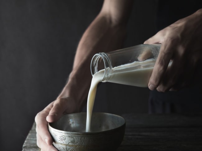 Lait d'avoine maison en 5 minutes vegan, IG bas, sans gluten, sans lactose