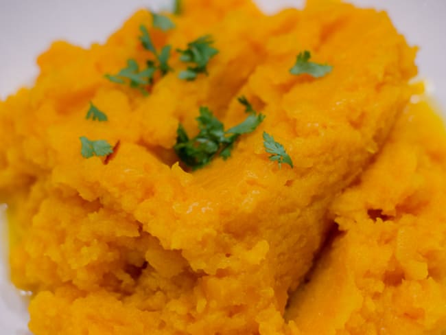 Purée de carottes au miel