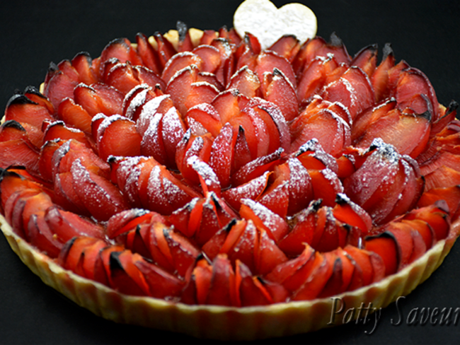 Tarte aux prunes rouges