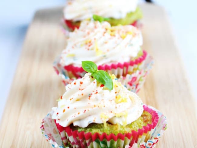 Muffins persillés au gruyère et crème de chèvre