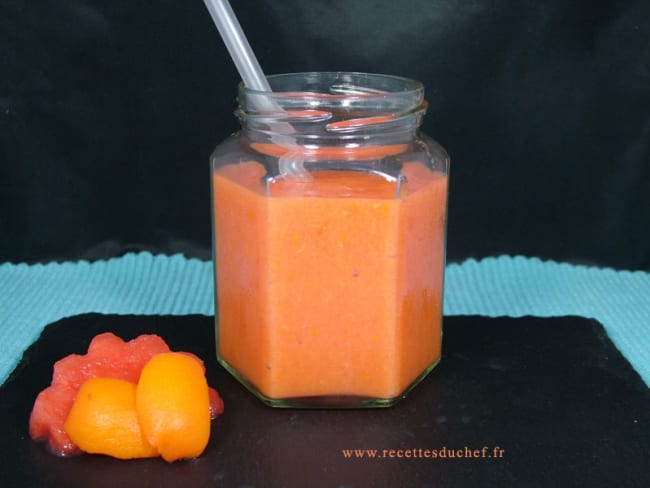 Smoothie pastèque abricot