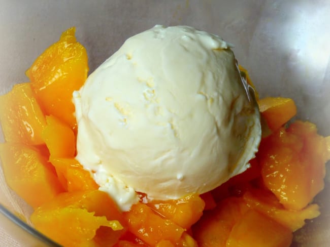 Sorbet sans gluten à la crème fraîche