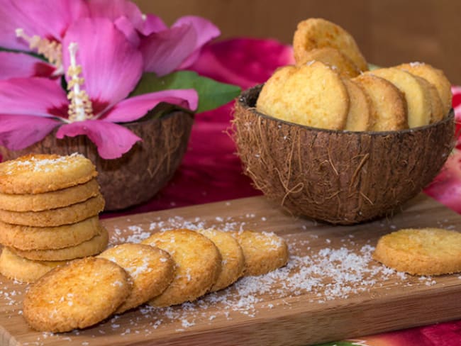 Sablés à la noix de coco pour le goûter