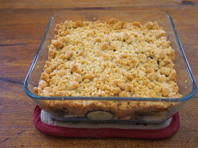 Crumble de courgettes et feta