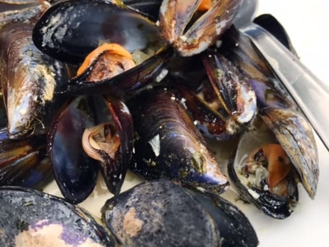 Moules bretonnes au cidre doux normand