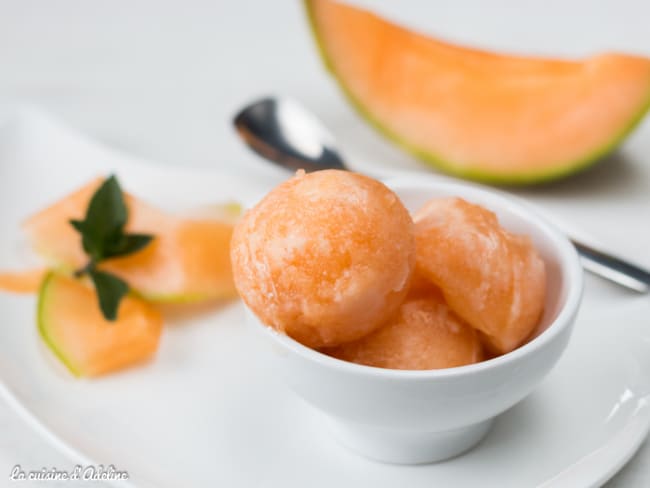 Sorbet melon (recette facile avec ou sans sorbetière)