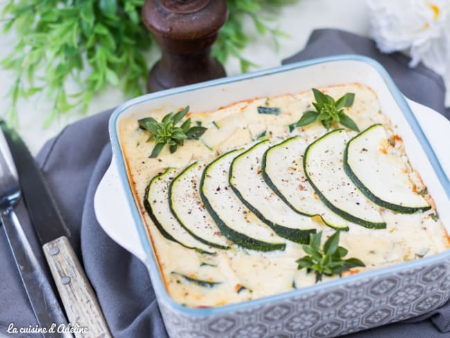 Flan de courgette à la ricotta