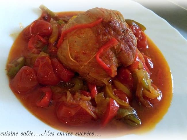 Paupiettes de veau façon Basquaise