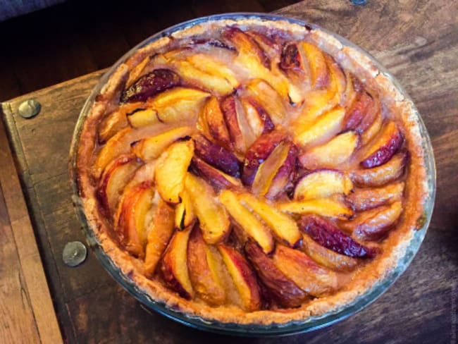 Tarte aux nectarines