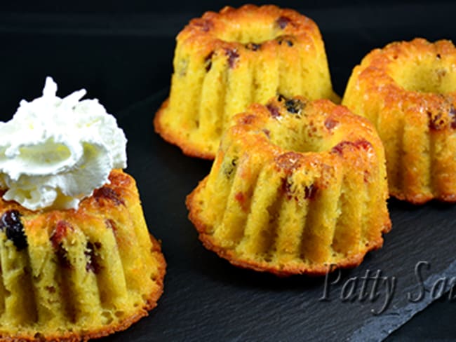 Mini bundt cake aux fruits confits