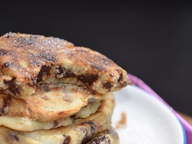 Pancakes aux pépites de chocolat