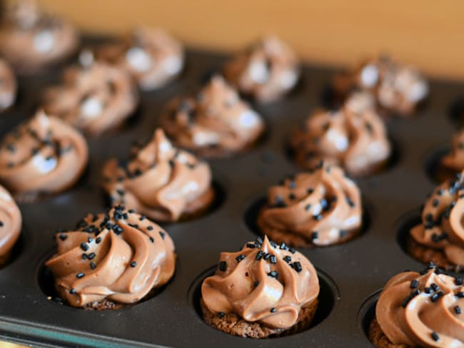 Cupcakes chocolat-praliné