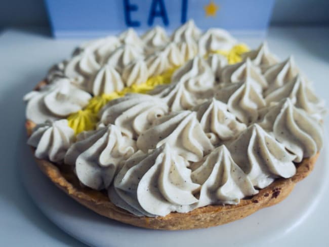 Tarte mangue chantilly vanille