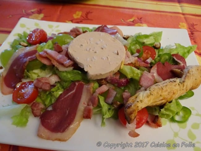 Salade gasconne improvisée