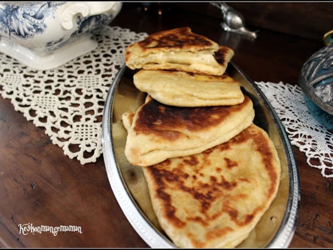 Naans au fromage