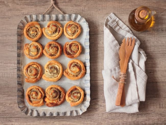 Rolls feuilletés au chèvre et zaatar : une recette très simple