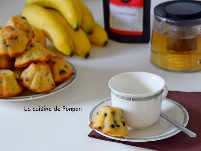 Muffin à la banane, poire et lait de coco