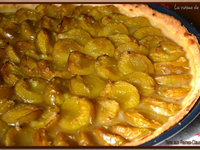 Tarte aux prunes Reine Claude