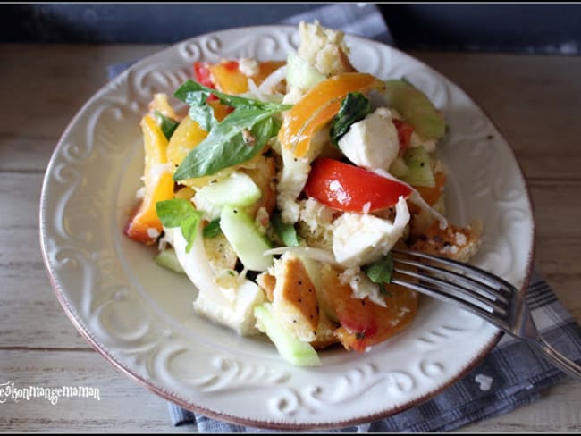 Panzanella à la mozzarella