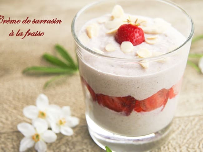 Crème de sarrasin à la fraise