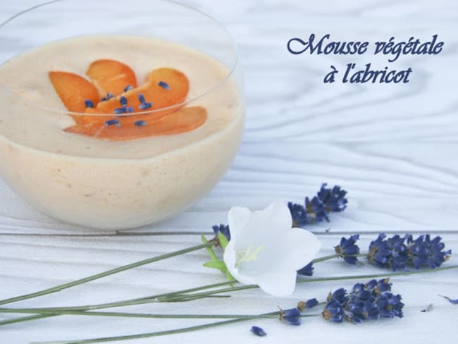 Mousse végétale à l'abricot