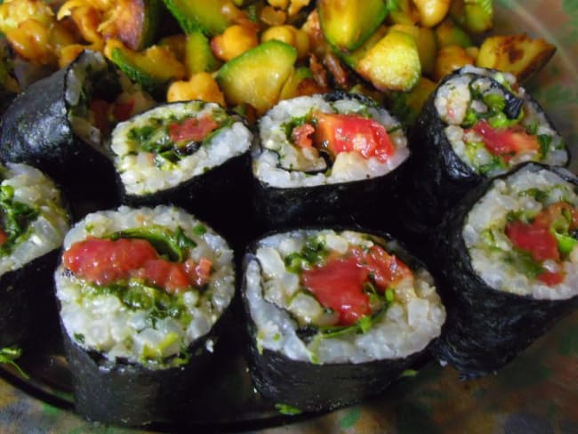 Makis vegan au "thon-tomate"