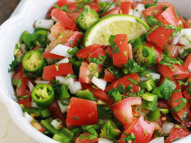 Le vrai pico de gallo (salsa mexicaine)